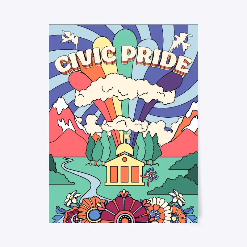 Civic Pride Retro Poster