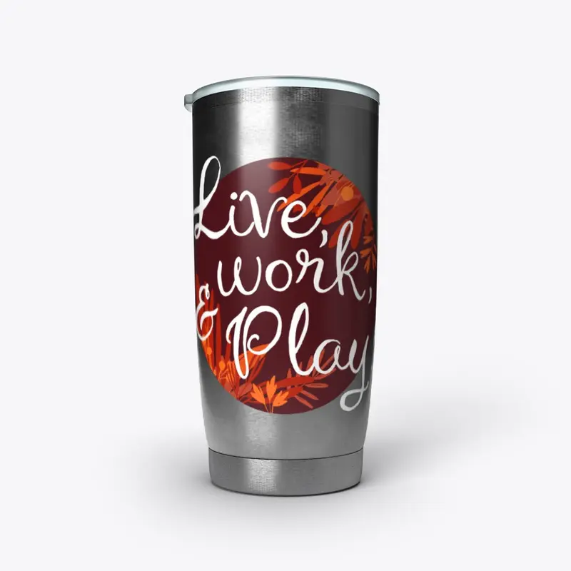 Live, Work, and Play Circle Design