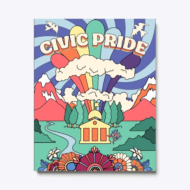 Civic Pride Retro Poster